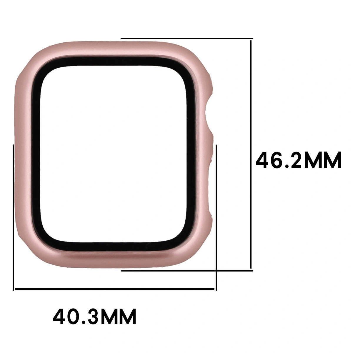 Wymiary etui Bizon Case Watch Adamo do Apple Watch SE 3 / SE 2 / SE / 6 / 5 / 4 (44 mm)